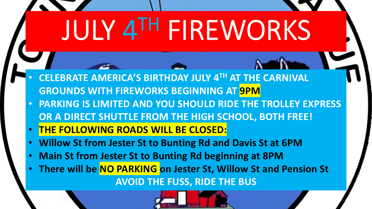 Fourth of July Announcement